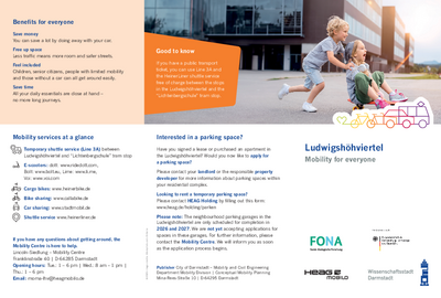 Flyer Mobilitätskonzept