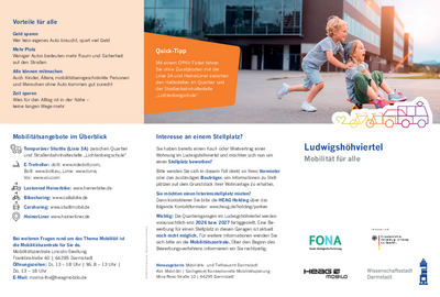 Flyer Mobilitätskonzept